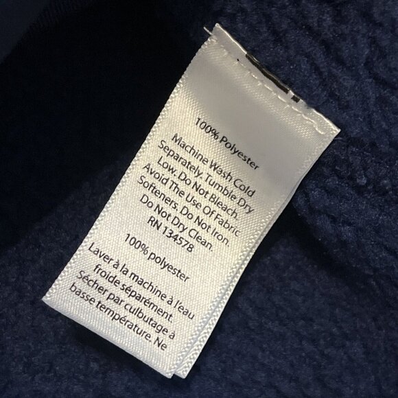 Men's Vineyard Vines Sherpa Fleece Vest SZ Small Blue Pockets Full Zip - Picture 7 of 10